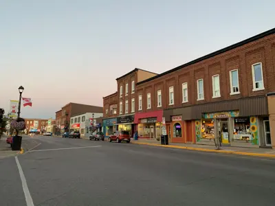 Downtown Brighton at dusk